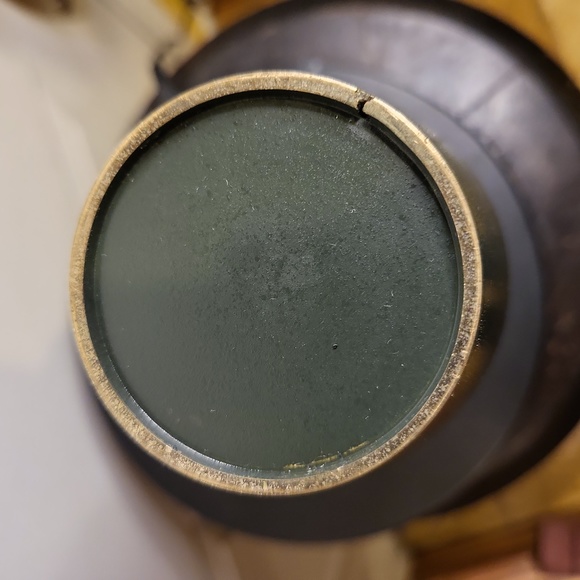 Japanese Mixed Metal Artist Signed Brass/Bronze Zogan Rose Vase - Picture 9 of 12